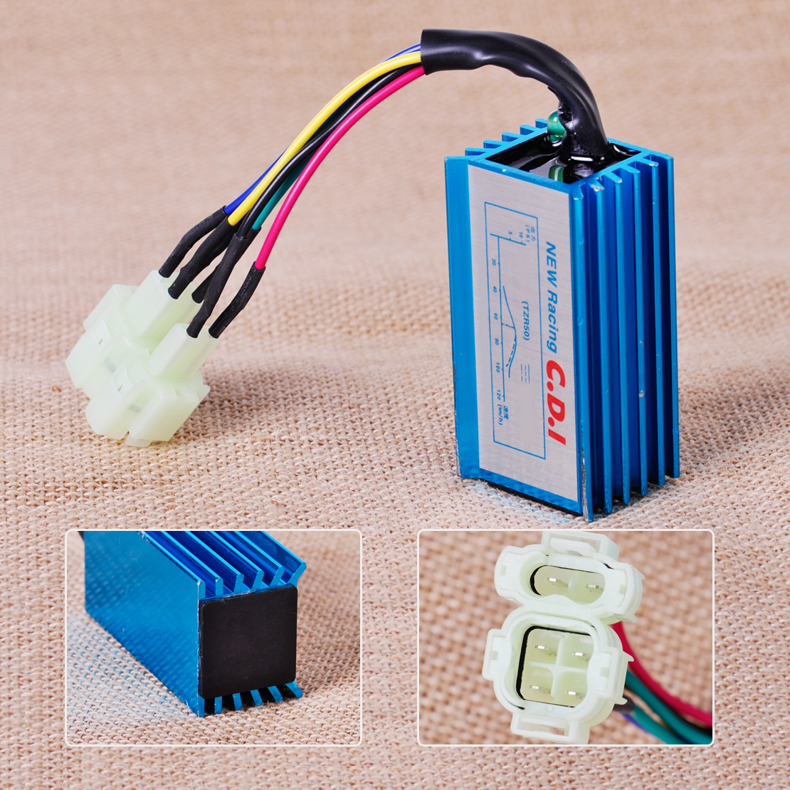 Suneducationgroup.com High Performance Racing Cdi Box 6Pin For Gy6 50Cc-150Cc Scooter Moped Go Kart Motors Vehicle Parts & Accessories