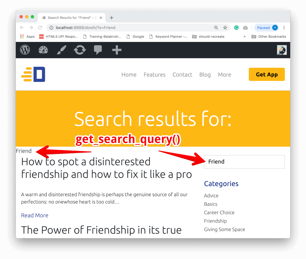 Introducing the search.php for rendering search results. UsableWP