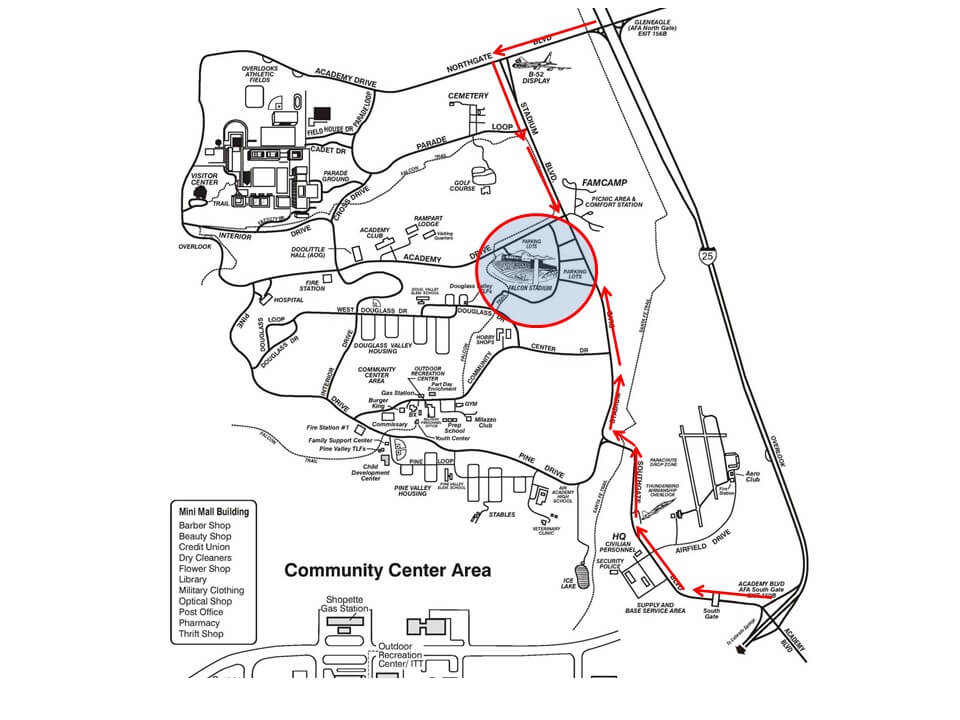 Graduation Maps United States Air Force Academy