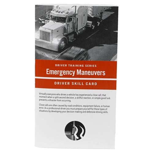 Emergency Maneuvers, Driver Training Series, Driver Skills Cards, Safety Booklets, 45597