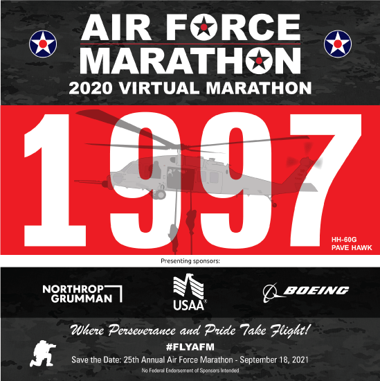 2020 Race Bibs Air Force Marathon