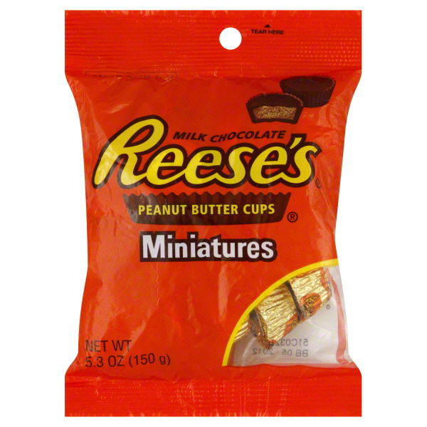 Reese's Peanut Butter Cups Miniatures 5.3oz 150g Reeses American Food