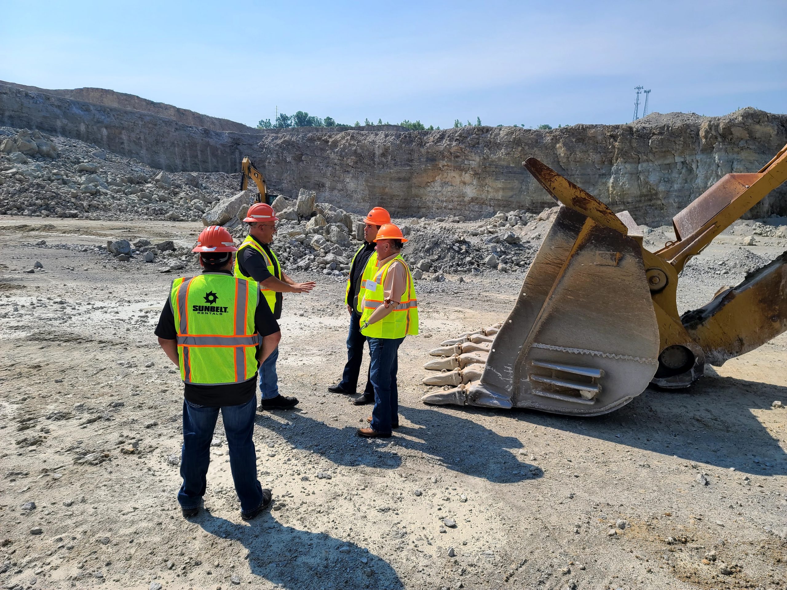 US Aggregates Congressman and State Representative visit quarry in Delphi