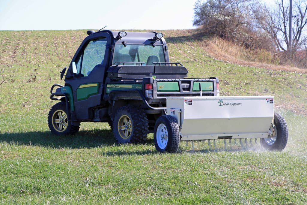5' Fertilizer Drop Spreader USA Gypsum