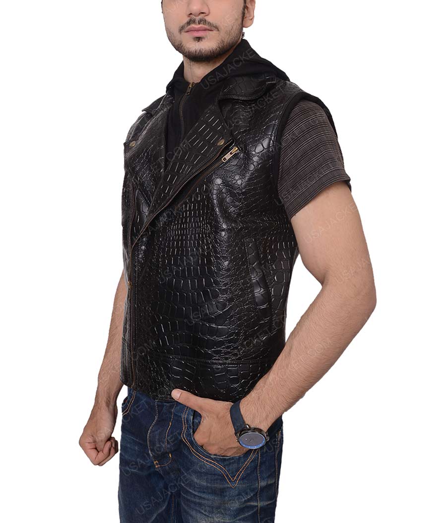 AJ Style Jacket TNA Black Leather Jacket