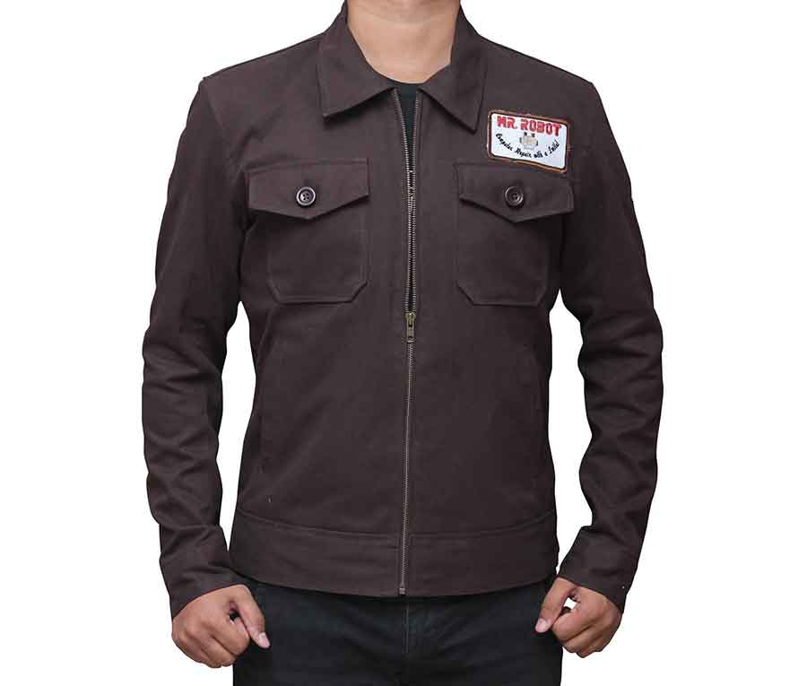 Christian Slater Mr. Robot Jacket With Patch