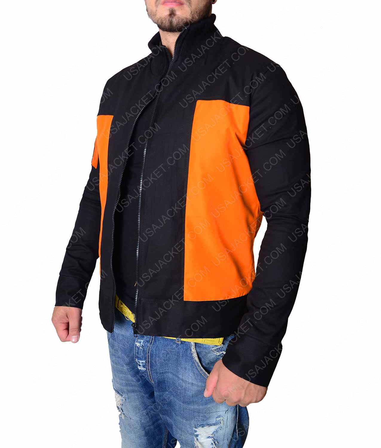 Naruto Jacket Uzumaki Shippuden Orange Cotton Track Jacket