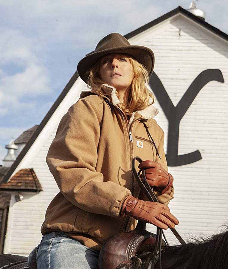 TVSeries Yellowstone Beth Dutton Fur Collar Bomber Jacket