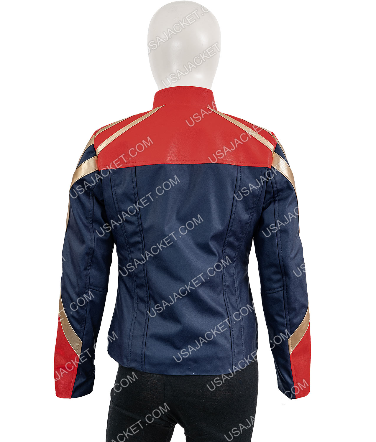 Carol Danvers Cafe Racer Captain Marvel Leather Jacket