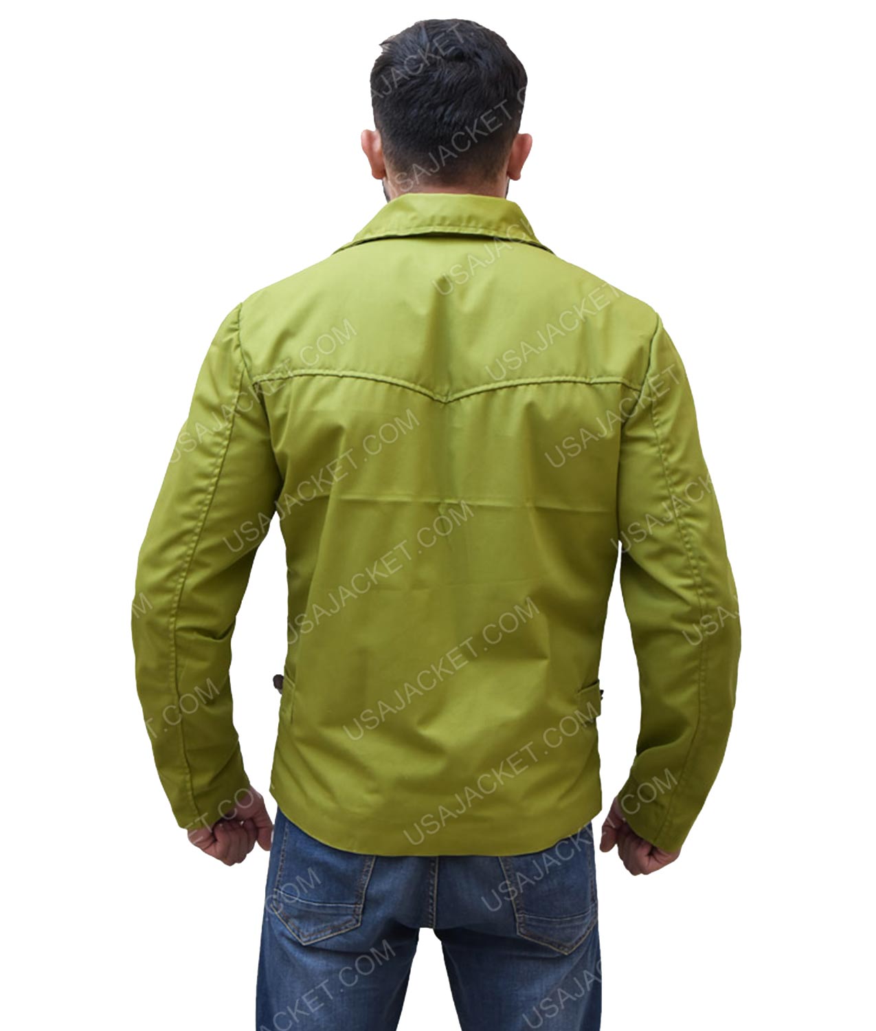 Men's Green Cotton Jacket USAJacket