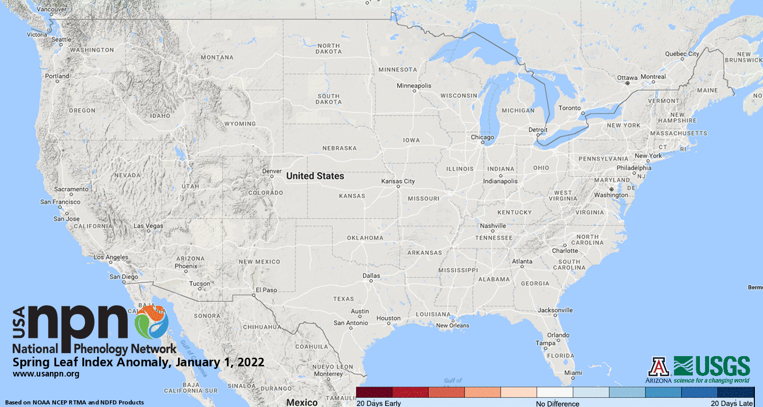 Status of Spring USA National Phenology Network