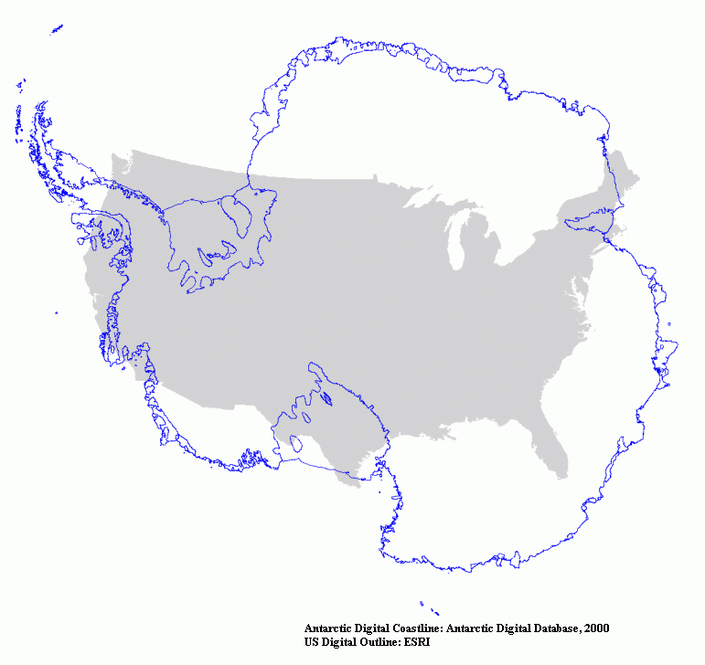 This Image Really Puts the Size of Antarctica Into.