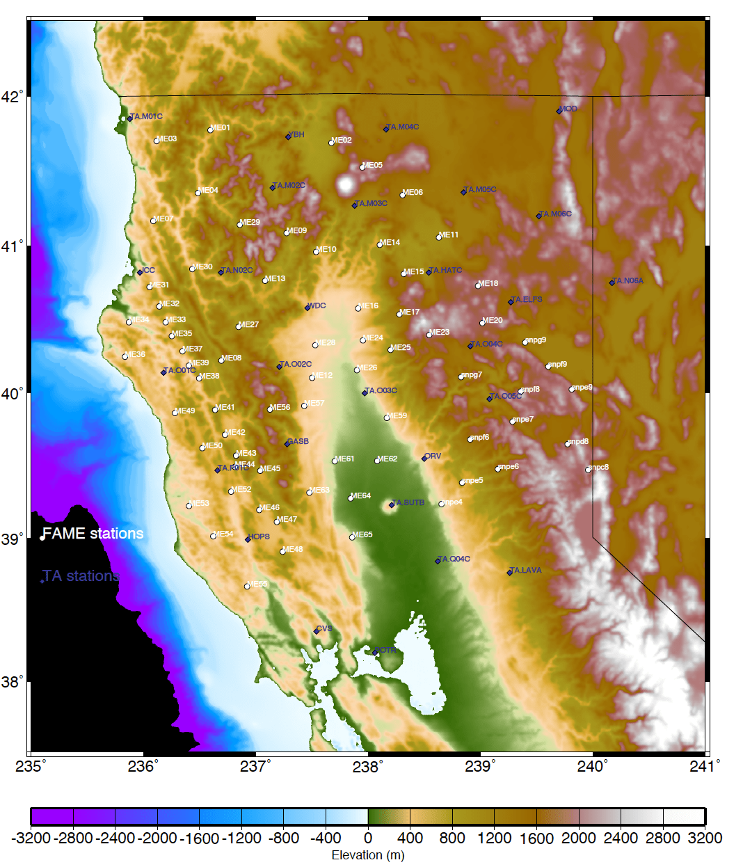 USArray Mendocino Triple Junction