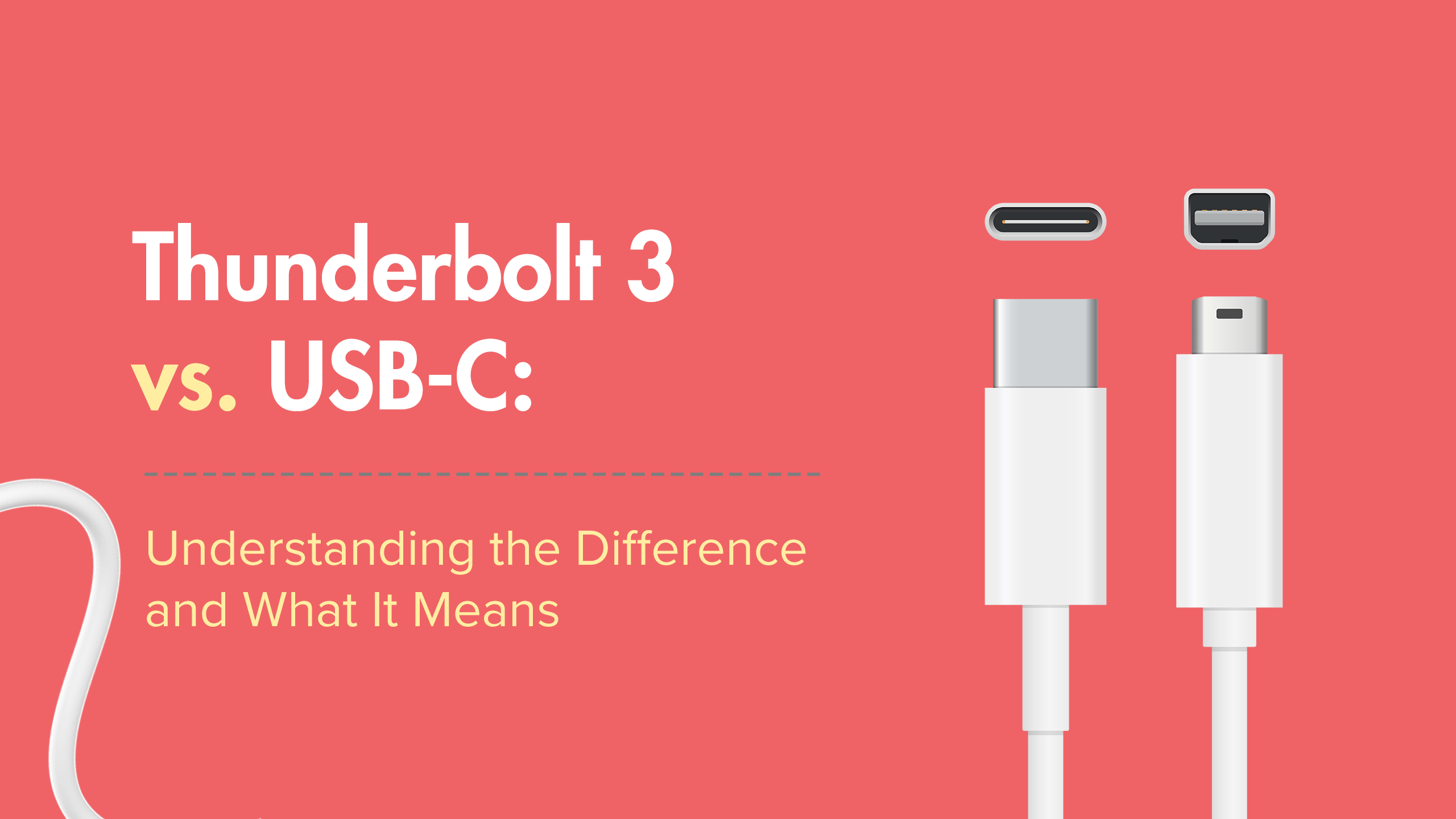 Thunderbolt 3 vs USB C Understanding the Difference