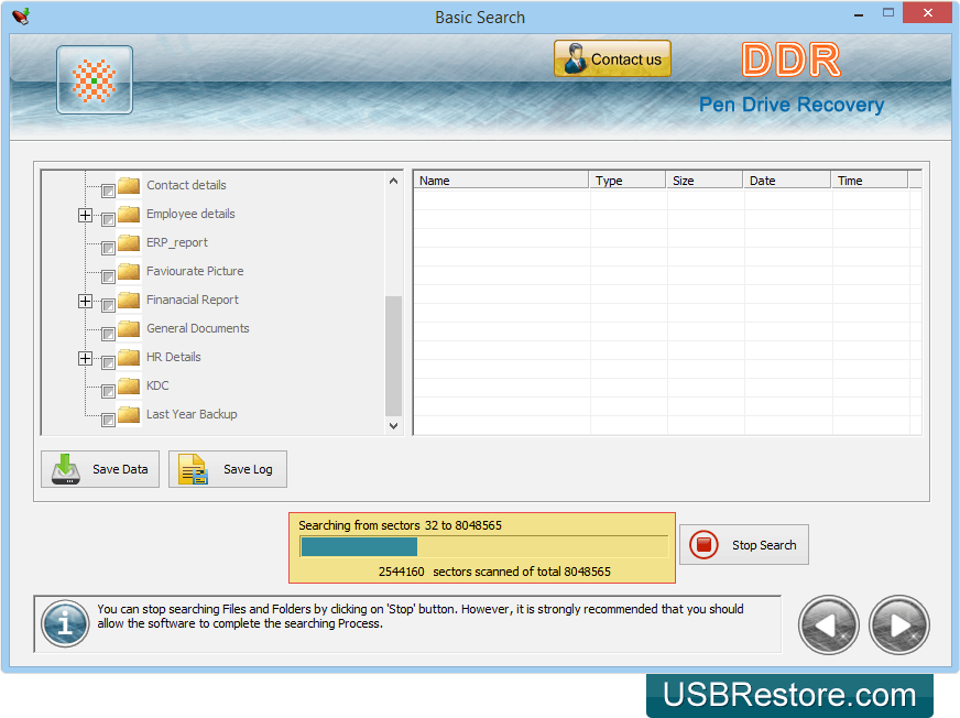 USB drive data restore program recovers memory stick deleted video