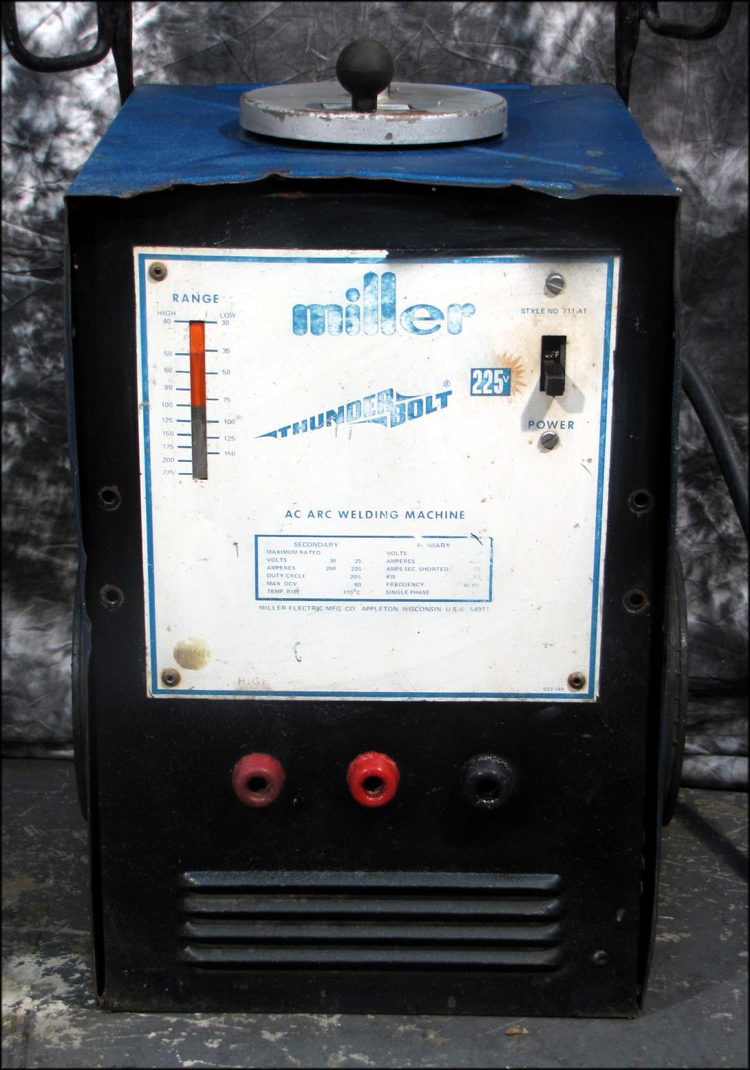 MILLER THUNDERBOLT 225v ARC WELDER CONSTANT CURRENT AC POWER SOURCE | eBay