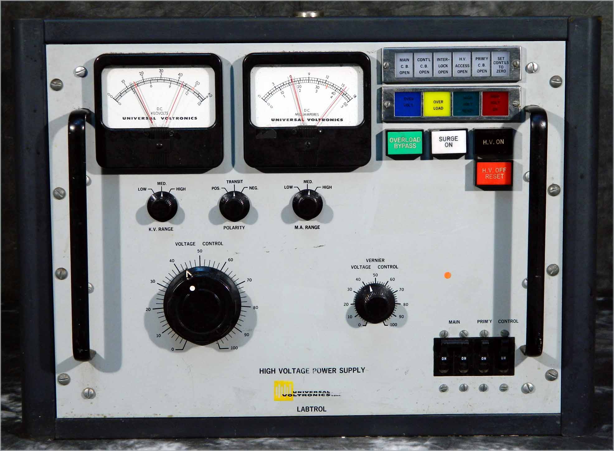 UNIVERSAL VOLTRONICS BAL5035 HIGH VOLTAGE POWER SUPPLY 0