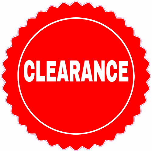Custom Clearance Retail Decal Sticker Printing