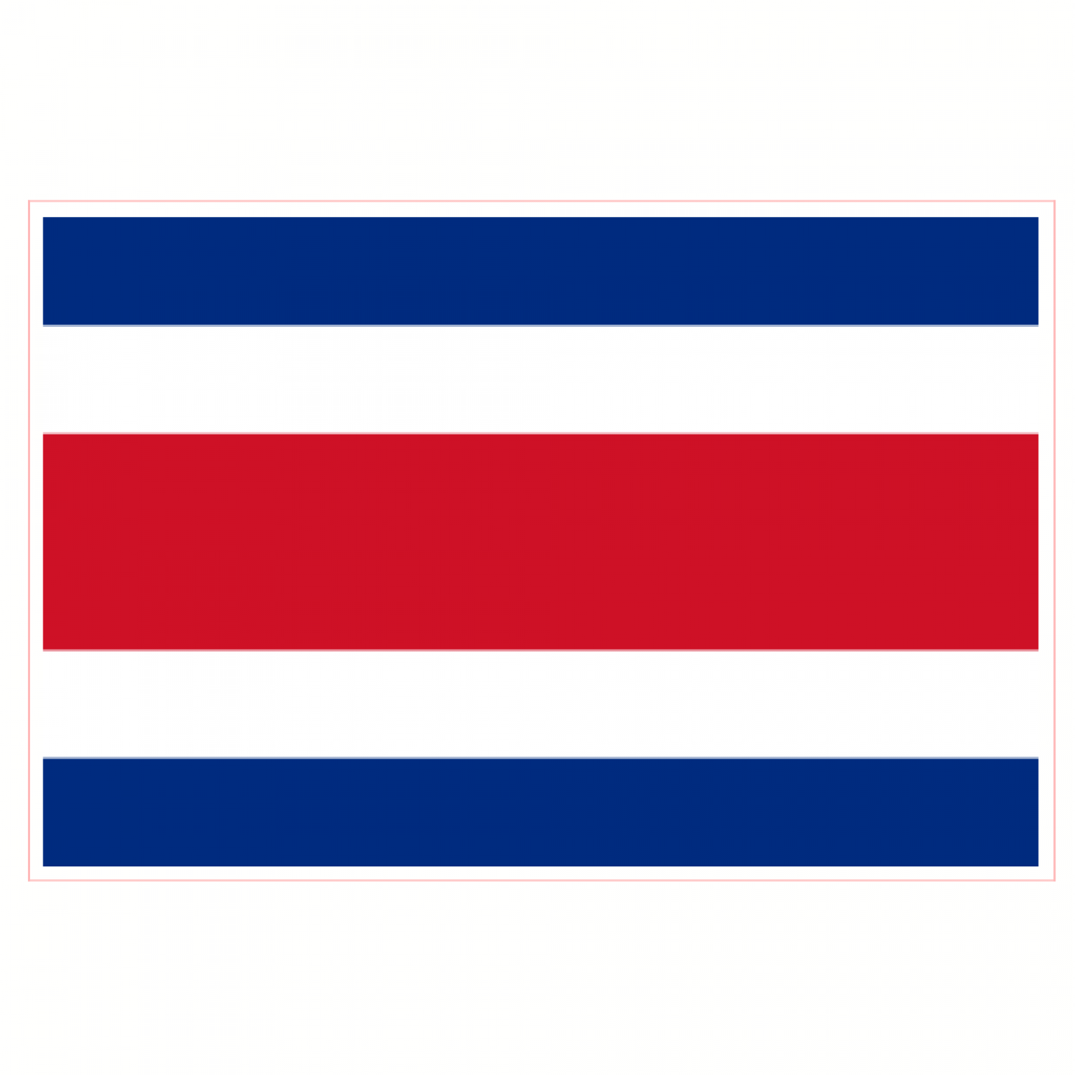 Costa Rica Flag Sticker U.S. Custom Stickers