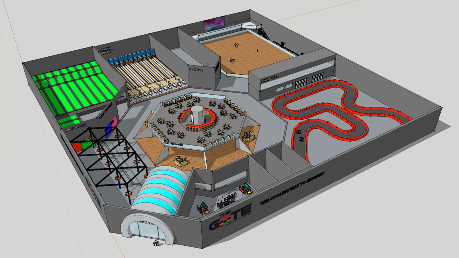 90.000 Family Entertainment Center. Masterplanning