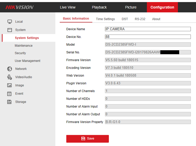 Latest HikVision Firmware for EasyIP 3.0 Cameras new V5.5.60 (G1