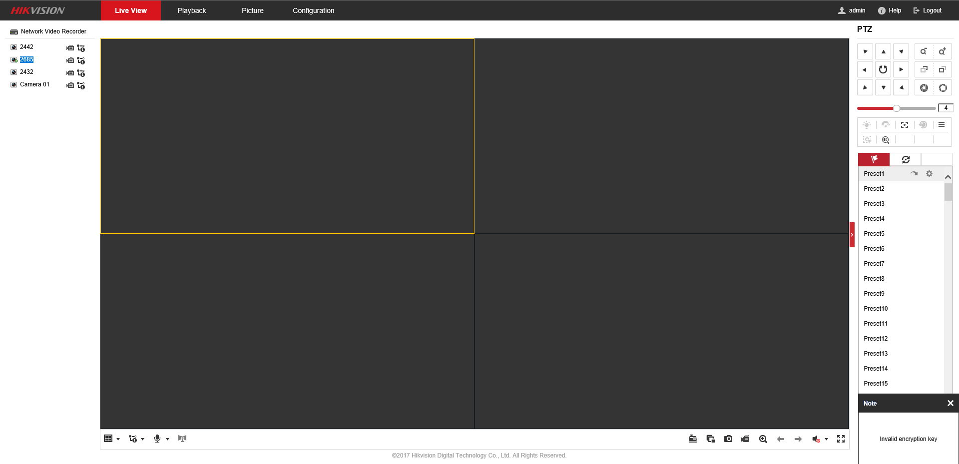 HikVision NVR "Invalid encryption key" error message IP CCTV Forum