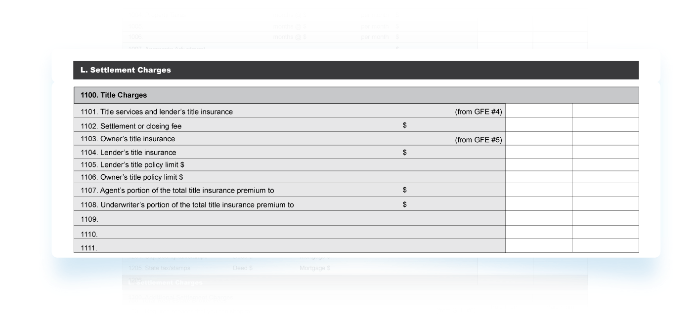 Guide to the HUD1 Settlement Statement Elko Title Quoting Platform
