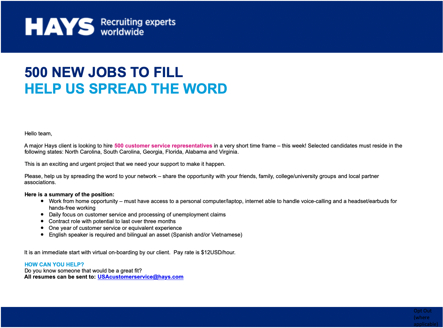 FullTime Employment Opportunities Electrical Engineering