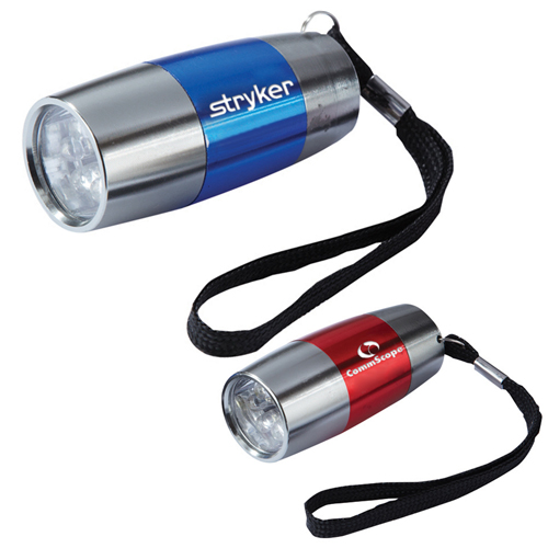 Customized Pocket Size Flashlight with 2 Colors Metal Flashlights