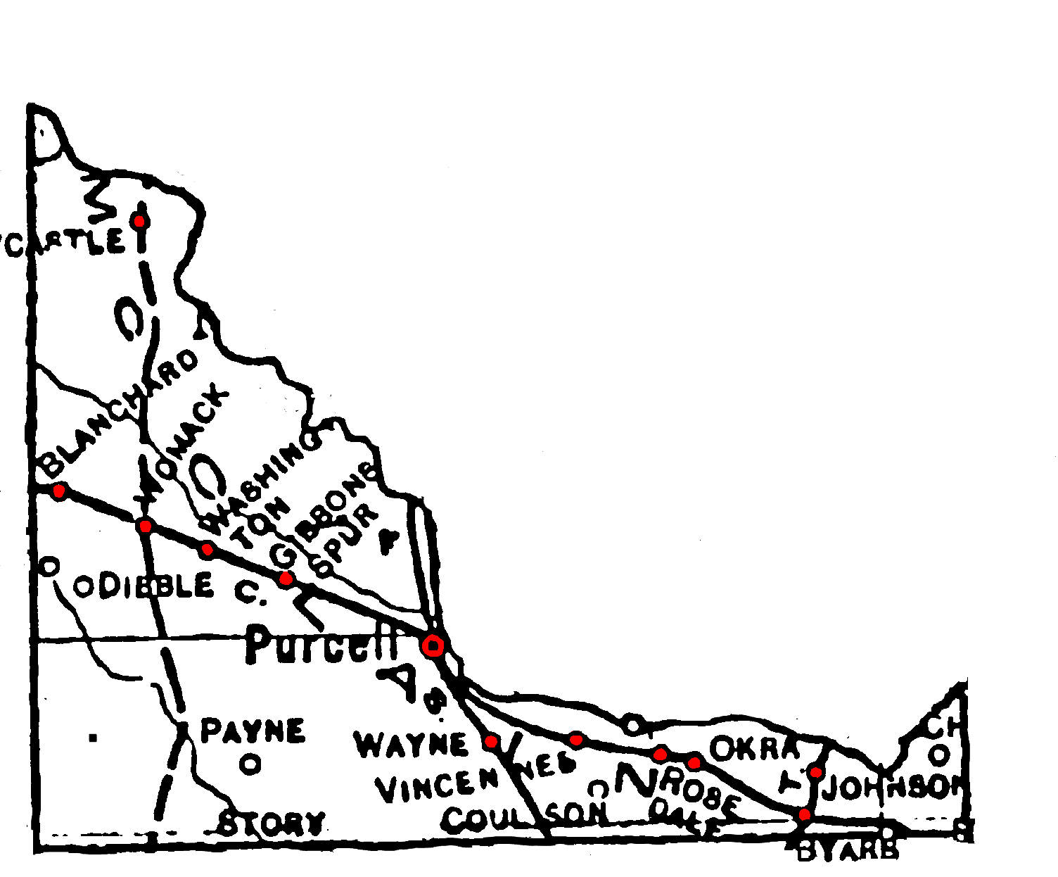 McClain County in 1915