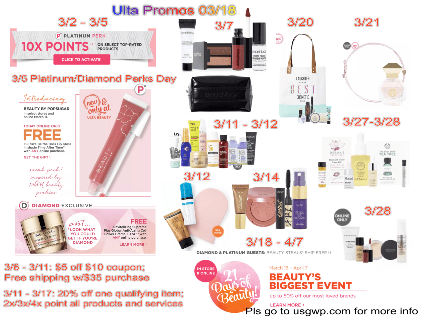 Ulta Promos in March 2018 Gift With Purchase