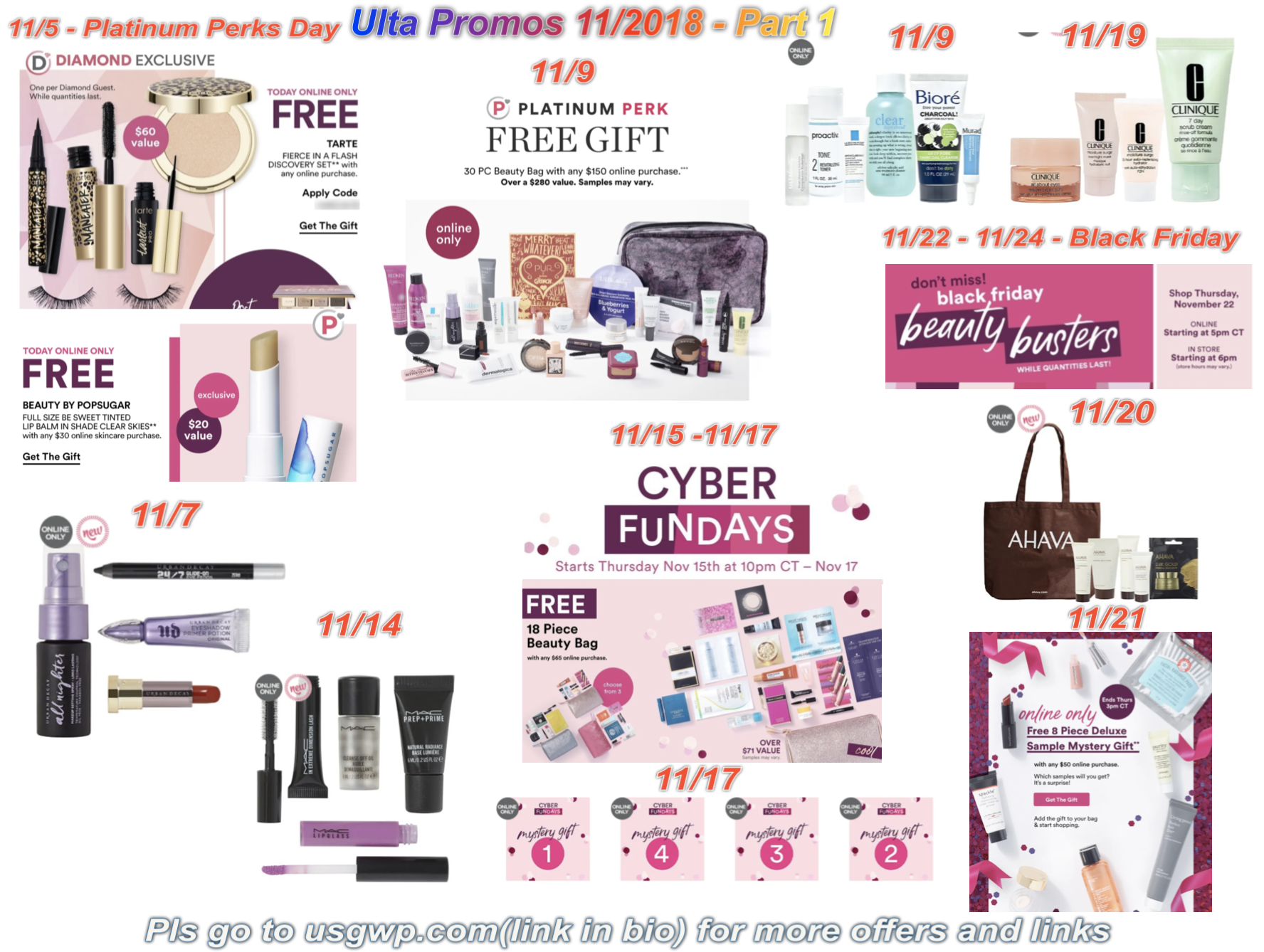 Ulta Promos in November 2018 Gift With Purchase