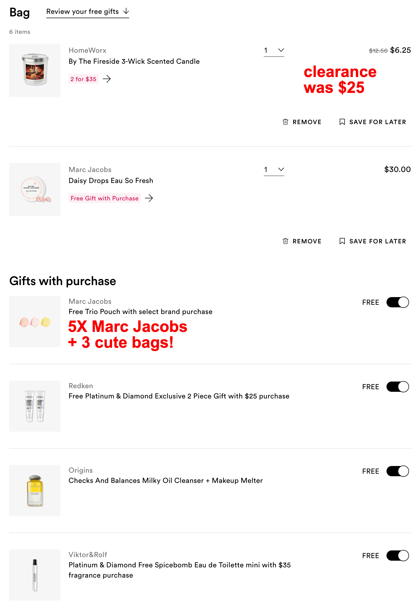 Ulta My Example Cart Gift With Purchase