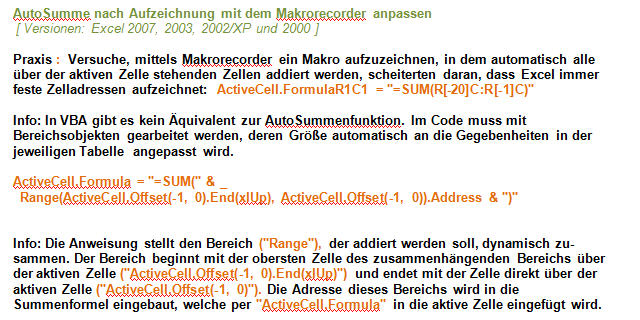 ExcelMakrosammlung mit über 420 VBAMakros