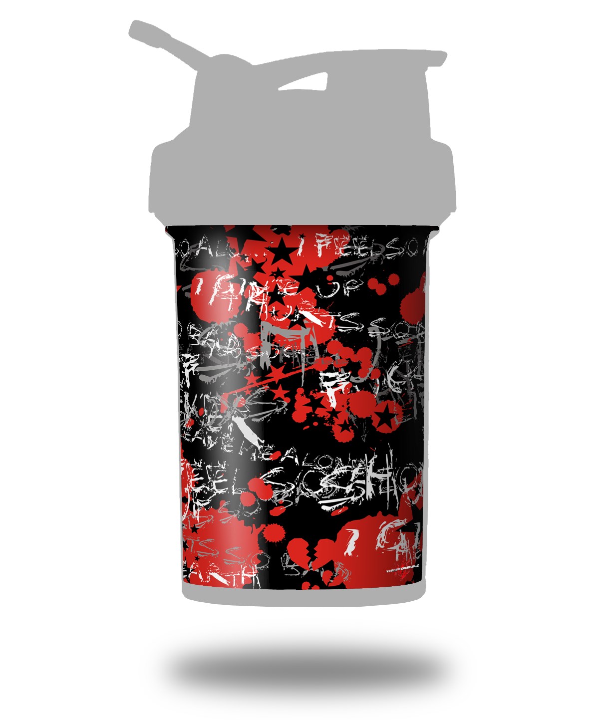 Blender Bottles 22oz ProStak Skins Emo Graffiti uSkins