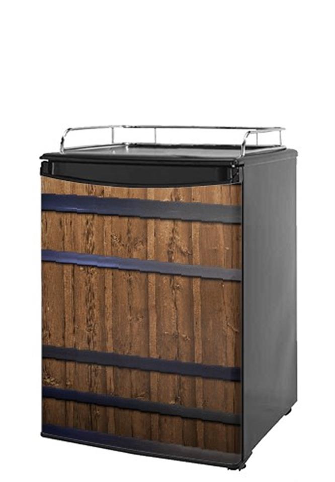 Kegerator and Fridge Skins Wooden Barrel uSkins