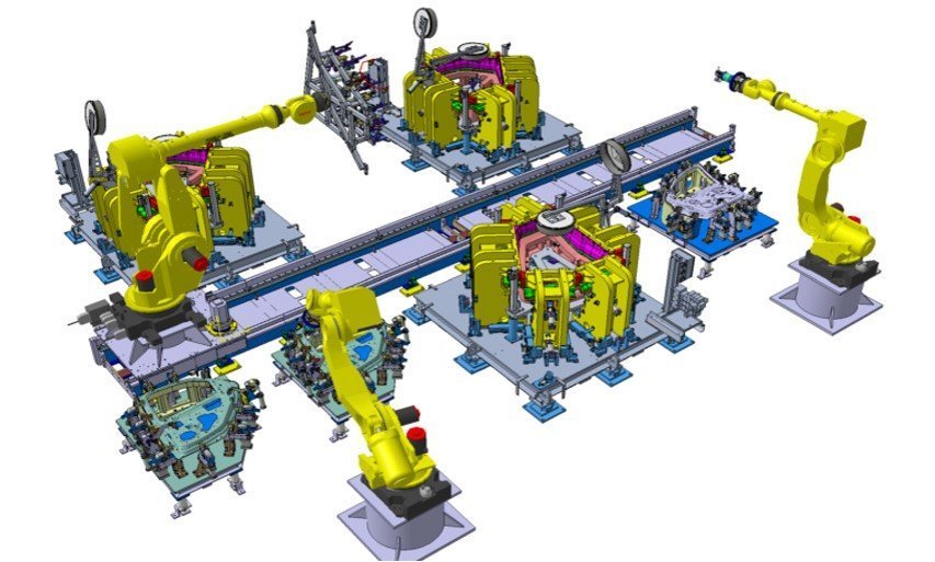Automotive BodyInWhite and Chassis Assembly System