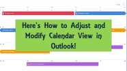 Change Outlook Calendar View