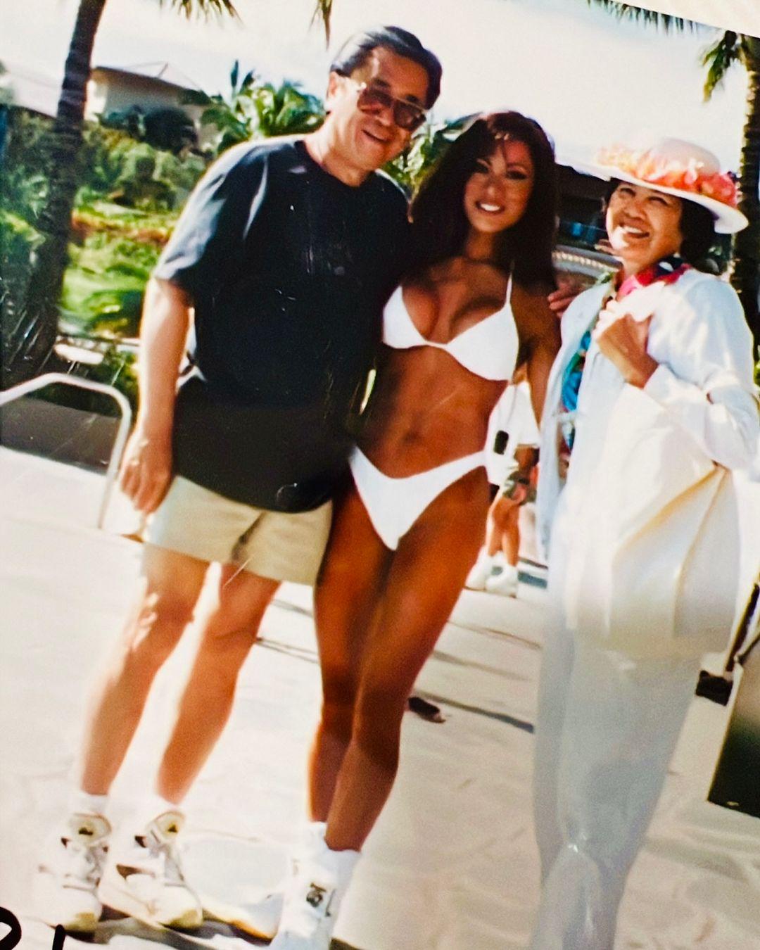Kiana Tom with her parents (1990s) USLUCK