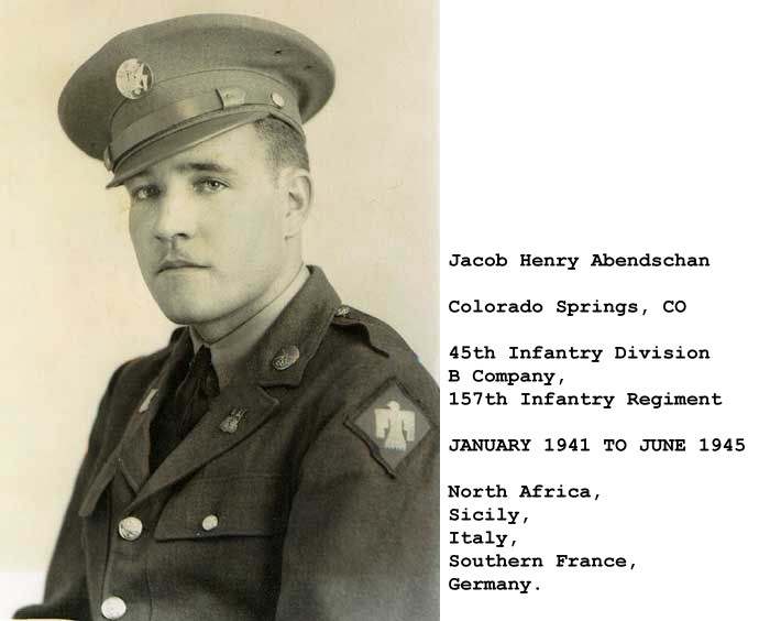 157th Infantry Regiment (45th Infantry Division) Studio Portrait ARMY