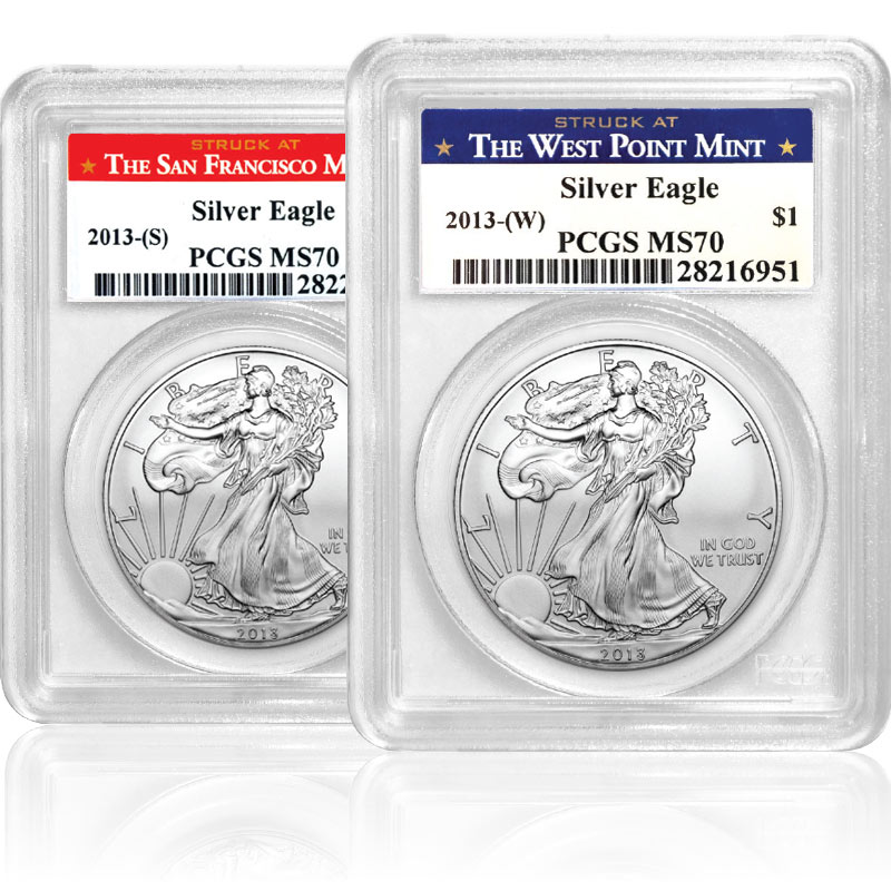 Mint State Silver Eagles Certified Silver Coins U.S. Money Reserve