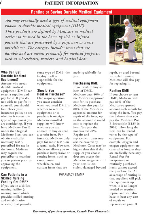 Durable Medical Equipment A Challenging Practice