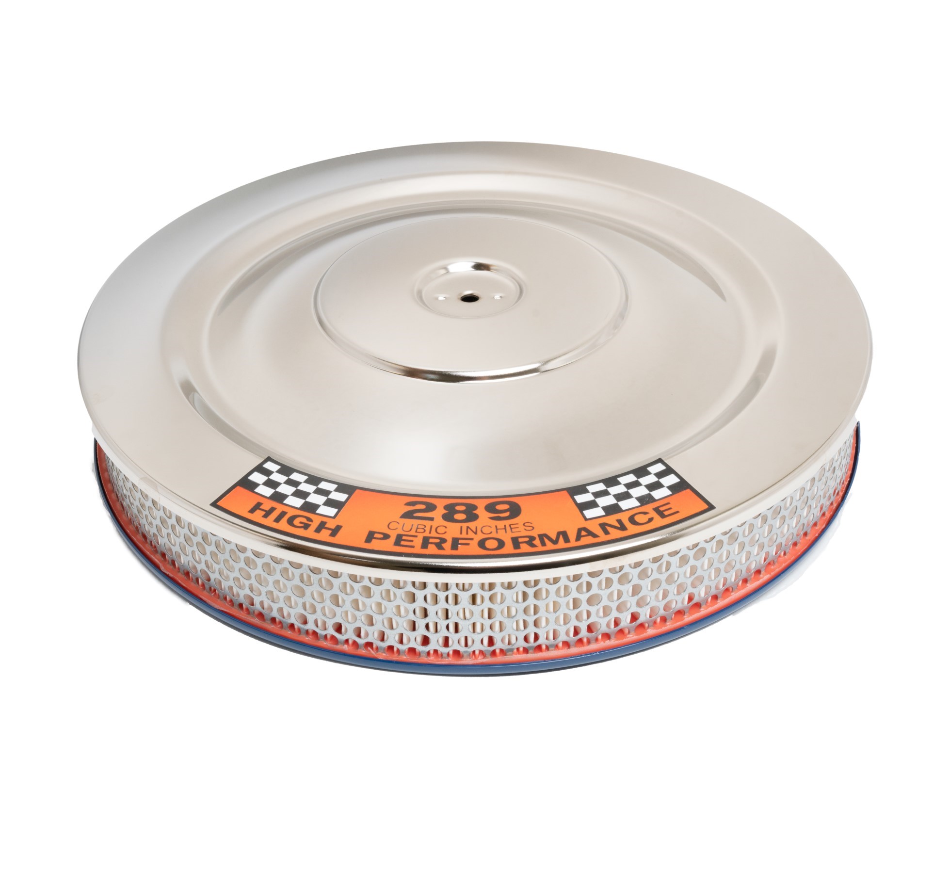 Ford HiPo OE Style Air Cleaner Kit with “289” Logo Decal Chrome