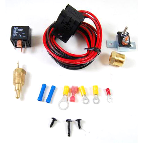 Electric Fan Wiring Harness and Relay Kit 200° On/185° Off Racing