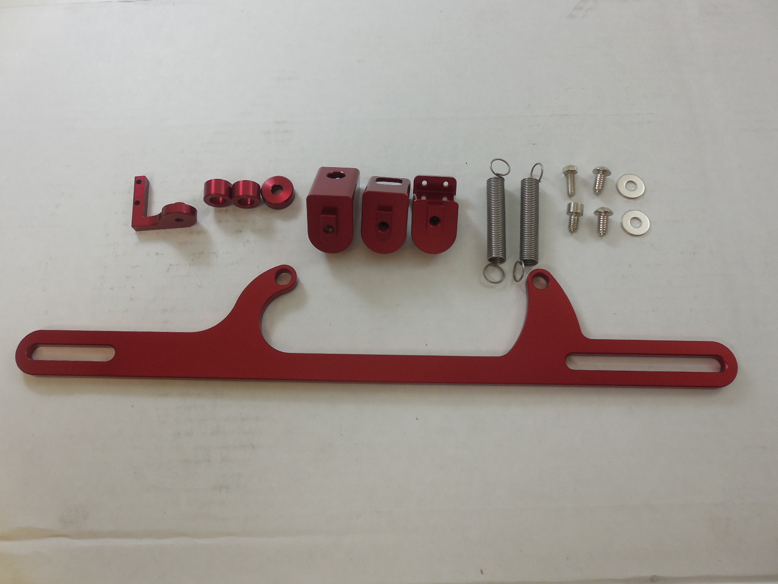 Billet 4500 Dominator Carburetor Throttle Cable Bracket Red Racing
