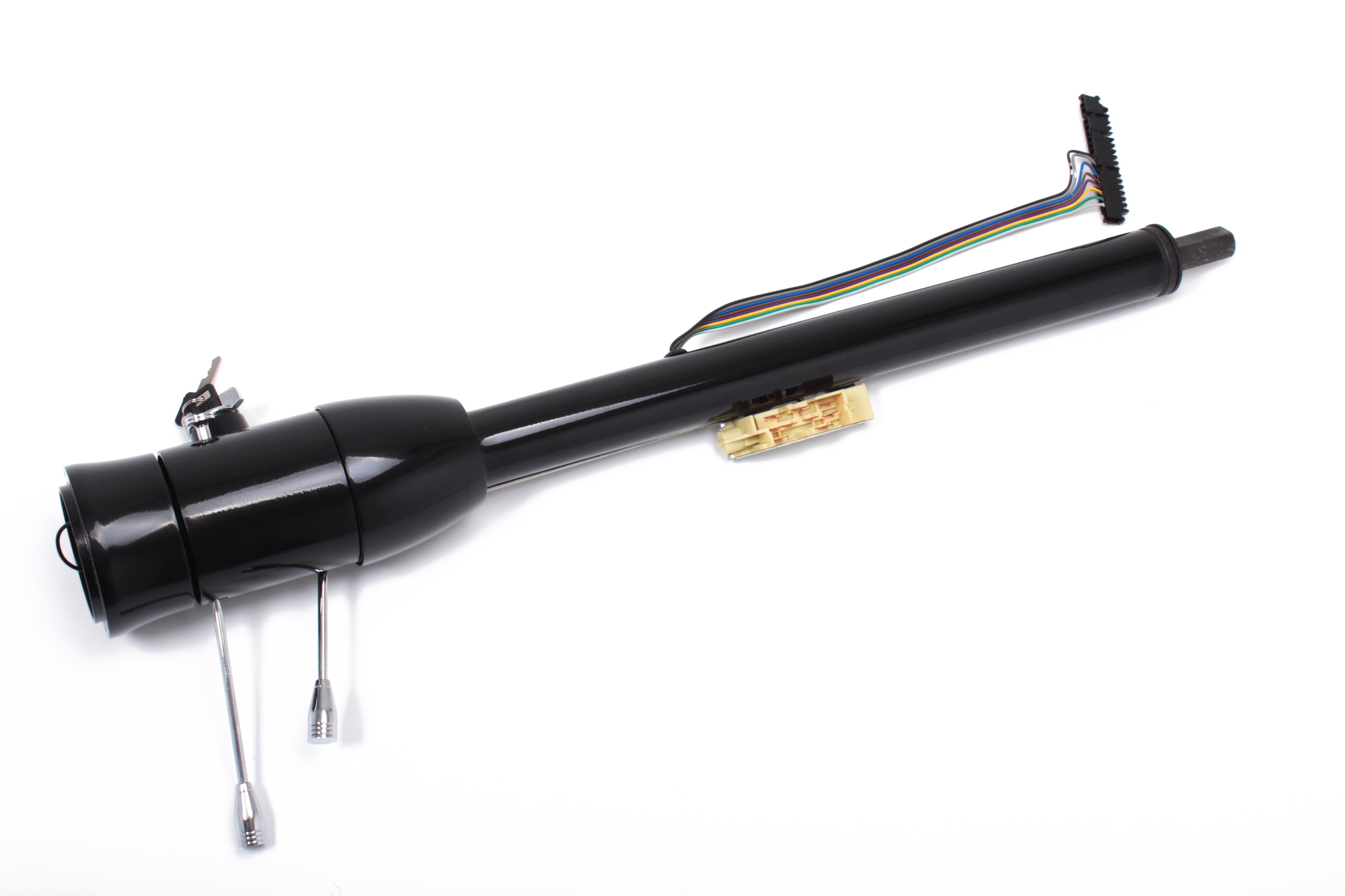 28″ steering column w/ignition floor shift bk – Racing Power Company