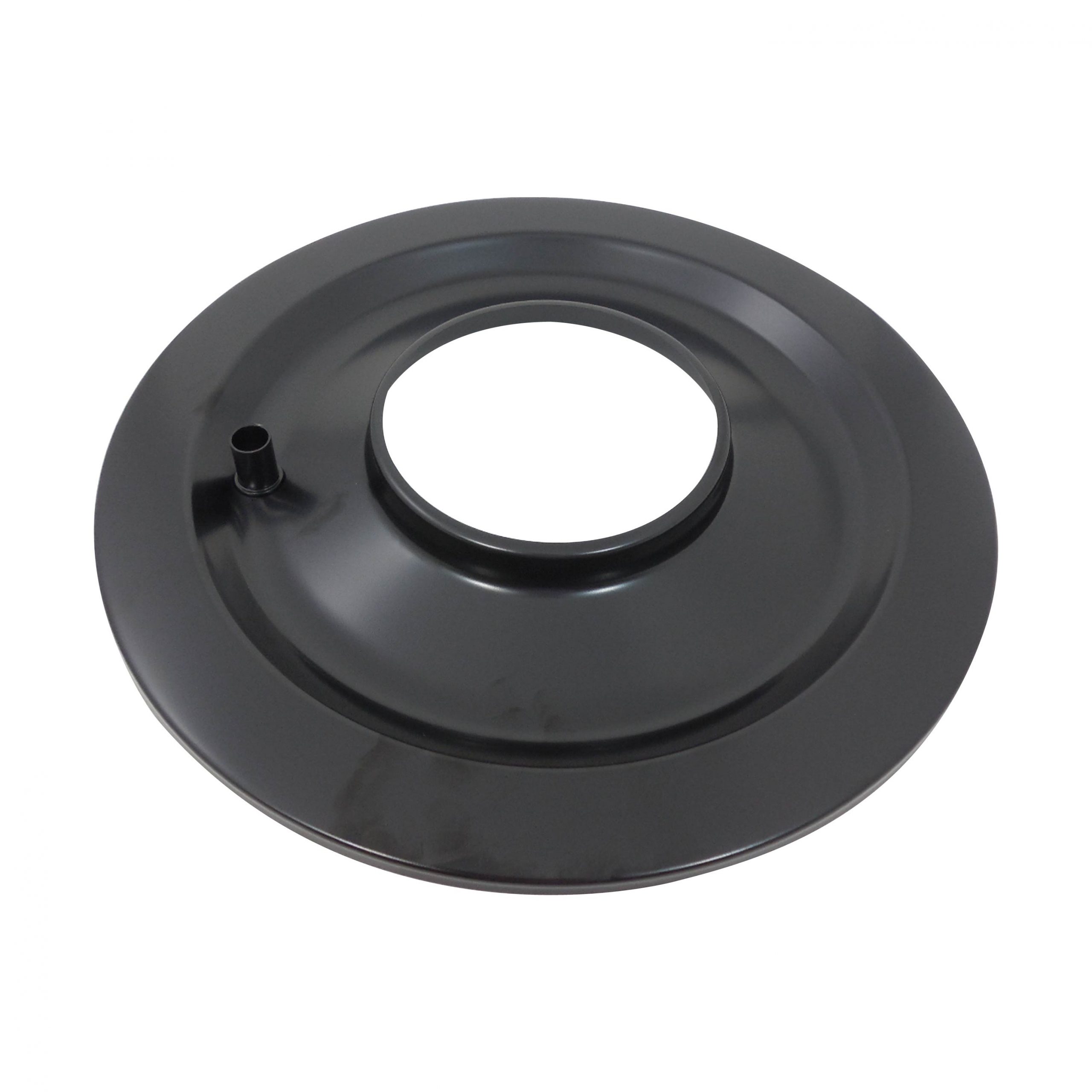 14″ Black Powder Coated Steel Air Cleaner Flat Base Racing Power Company