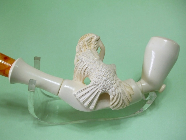 Greek Mythology Ancient Meerschaum Pipe Zeus Titan Hellenistic Vintage