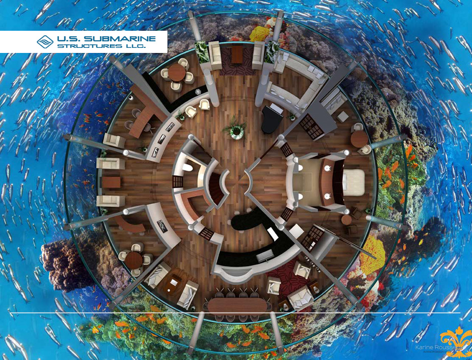 The H2OME is more than an underwater habitat; it is the only underwater home design in the world