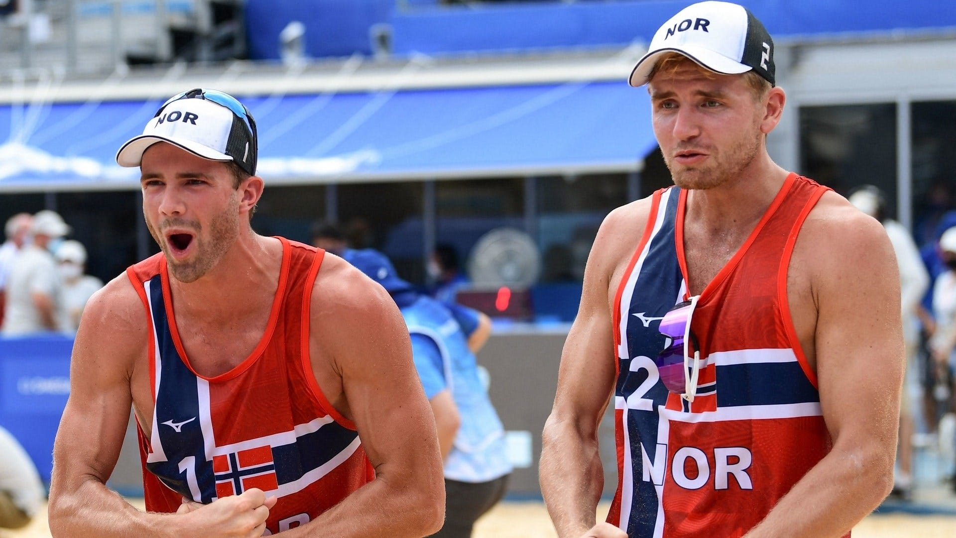 Tokyo Olympics Christian Sorum and Norway's Anders Mol win men's beach